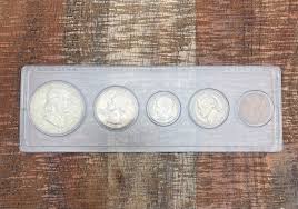 1963-D Birth Year Set, 5 coin set with 90% Silver Half ...