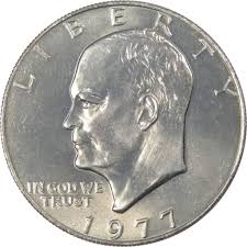 1977 Eisenhower Dollar BU Uncirculated Mint State Clad IKE ...