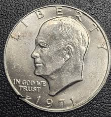 1971 d Eisenhower dollar (clipped planchet error) | eBay