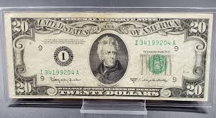 1950 D 20 FRN Federal Reserve Note Bill US Currency Better ...