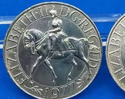 1977 Vintage Silver Jubilee Coin, Vintage Silver Jubilee ...