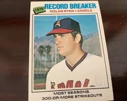 1978 Topps Baseball Nolan Ryan, '77 Record Breaker, Los ...