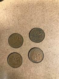 1950 ,58,,63 1987 Canada One 1 Cent Penny Copper ...