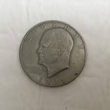 1971 Eisenhower One Dollar Coin Designed by Frank Gasparro ...