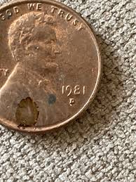 1981 D Penny Error Variety Lincoln Memorial D/D Filled “D ...