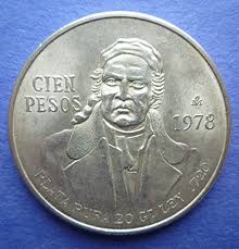 1978 MEXICO - 100 PESOS - JOSE MORELOS - MINT BU SILVER ...