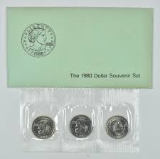 1980 P D S Susan B Anthony Uncirculated Coin Set w/ Envelope *1623 | eBay