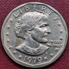 1979 P Susan B. Anthony Dollar $1 NEAR DATE WIDE RIM High ...