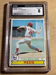 1979 TOPPS TOME SEAVER #100 CGC 8 NM/MINT CENTERED SHARP ...