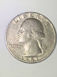 1981 P Washington Quarter Filled Mint Mark Letters And #s ...