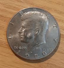 1980-P JOHN F KENNEDY HALF DOLLAR FIFTY CENTS PHILADELPHIA ...