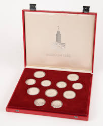 Moscow 1980 Summer Olympics (28) Silver Coin Set | RR Auction