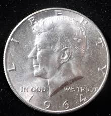 1964p Kennedy Half Dollar, Rotated Reverse, MS-64, - Etsy