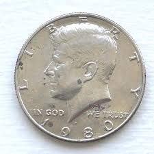 1980 P Kennedy Half Dollar - Copper/nickel Clad - Circulated ...