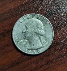 1980 QUARTER DOLLAR (P) FILLED MINT MARK ERROR COIN - *SEE ...