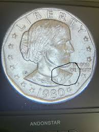 1980~S SUSAN B. ANTHONY DOLLAR Error neck dress Rare Coin | eBay