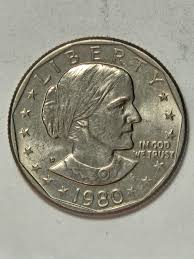 1980 Susan B. Anthony Dollar Denver Mint AU Condition ...