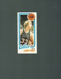1980/81 Topps Basketball Larry Bird #30 Rookie "Detached ...