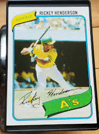 Rickey Henderson rookie baseball trading card #482 1980 collectibles sports RC