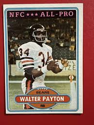 WALTER PAYTON *1980 TOPPS ALL-PRO BASE CARD #160 *CHICAGO ...