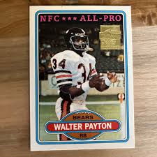 WALTER PAYTON 1980 TOPPS CHICAGO BEARS LEGEND FOOTBALL CARD ...