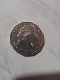 1981 Prince of Wales and Lady Diana Spencer 50 Cent Coin-Low ...