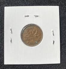 1947 Canadian Small Cent - Canada Penny Copper Coin Old Rare ...