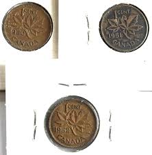 Lot of 3 Coins. 1950-1952 canada pennies. | eBay