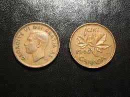Canada 1 Cent Penny Coins by Year and Grade 1900-1949 ...