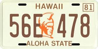 Magnum PI Tom Selleck 1980 Hawaii License plate | eBay