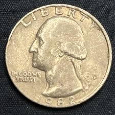 1982 (Multi Error) Washington Quarter, RPO, Misaligned Rim ...