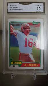 Joe Montana Rookie Reprint 2010 Topps Gem Mint 10 | eBay