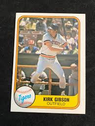 Sold at Auction: (NM) 1981 Fleer Kirk Gibson Rookie #481 ...