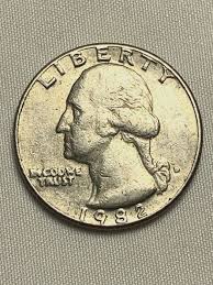 Rare Sharp 1982-D error Quarter DD Heavy (In God We Trust ...