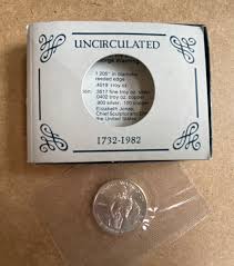 George Washington Commemorative 1982 D 90% Silver Half Dollar BU 50c Coin | eBay