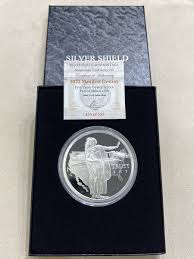 2022 Manifest Destiny 5 Oz .999 Silver Shield Proof RARE Mintage 555 Art Coin $1 | eBay