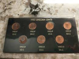 1982 set of 7 Lincoln Memorial cents, UNC/BU in OGP. | eBay
