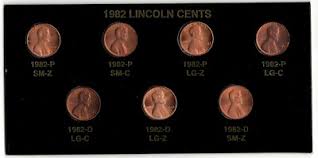 1982 Complete Lincoln Small & Large Date Zinc & Copper ...