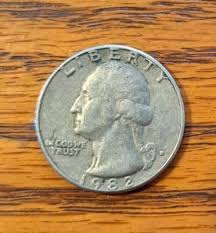 1982 D Washington Quarter Error Double Die "In God We Trust ...