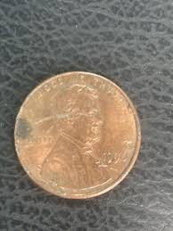 1996 Lincoln memorial Penny No Mint Mark stains rare coin ...