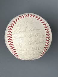 1965 Milwaukee Braves TEAM SIGNED Official NL Baseball 28 ...