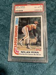 1982 Topps Nolan Ryan #5 5th No Hitter PSA Graded 6 ...