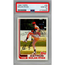 Nolan Ryan 1982 Topps Baseball Card #90 PSA 10 Gem Mint ...