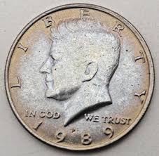 1989-P Kennedy Half Dollar Coin - Sharp - Toned - Not ...