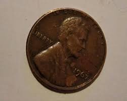 1967 Penny Error No Mint Mark Lincoln Liberty One Cent