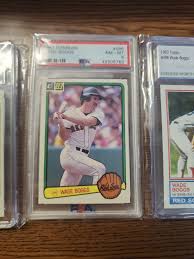 Wade Boggs Rookies card lot