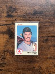 Wade Boggs 1983 Fleer Baseball Card Original Issue Rookie ...