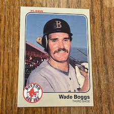 Vintage 1983 FLEER Baseball Trading Card #179 WADE BOGGS ...