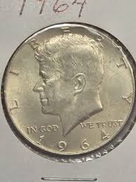 1964 Kennedy Half Dollar: 90% Silver, Philadelphia Mint, AU ...