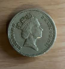 1 Pound 1991 with error letters upside down, nice! | eBay